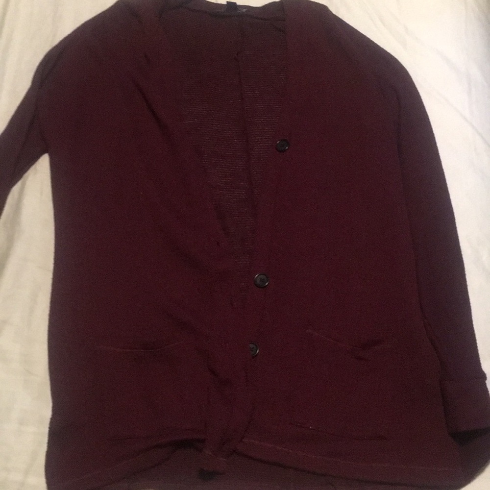 Burgundy Cardigan